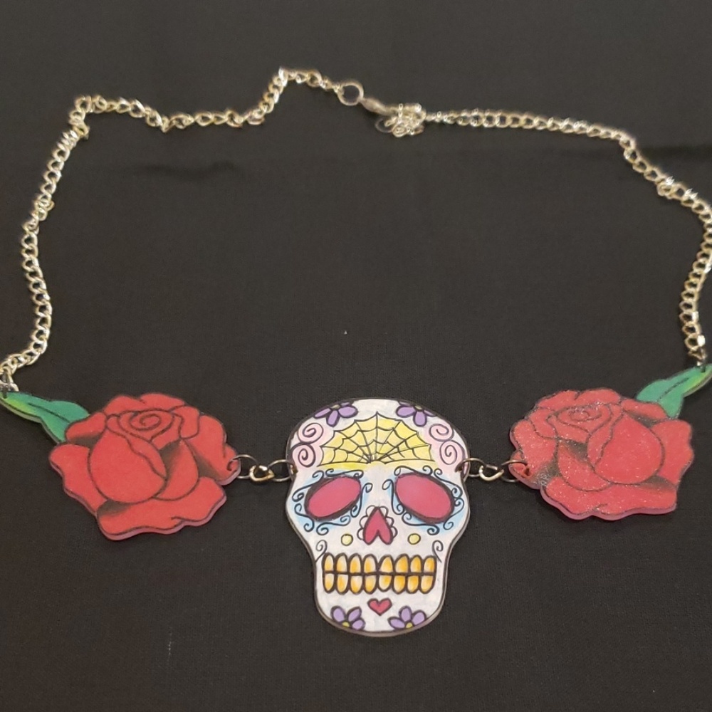 Dia de Los Muertos necklace